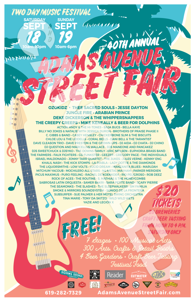 2021 Adams Avenue Street Fair Poster